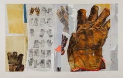 "Los guantes dejados atrás 27 de 138" (2019) Por Sophy Brown, collage de técnica mixta