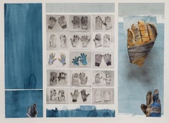 "Los guantes dejados atrás, 33 de 138" (2019) Por Sophy Brown, collage mixto