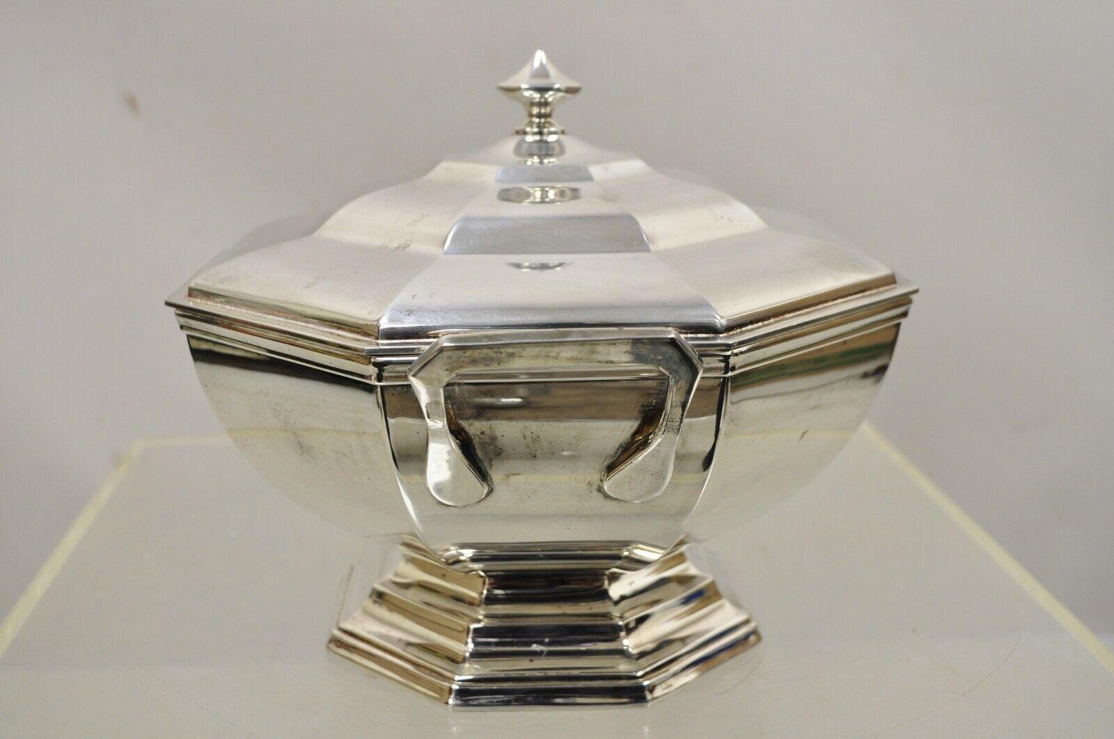 Soppil Wolff Silver Plate Covered Soup Tureen Casserole Lidded Dish Serving Dish 7