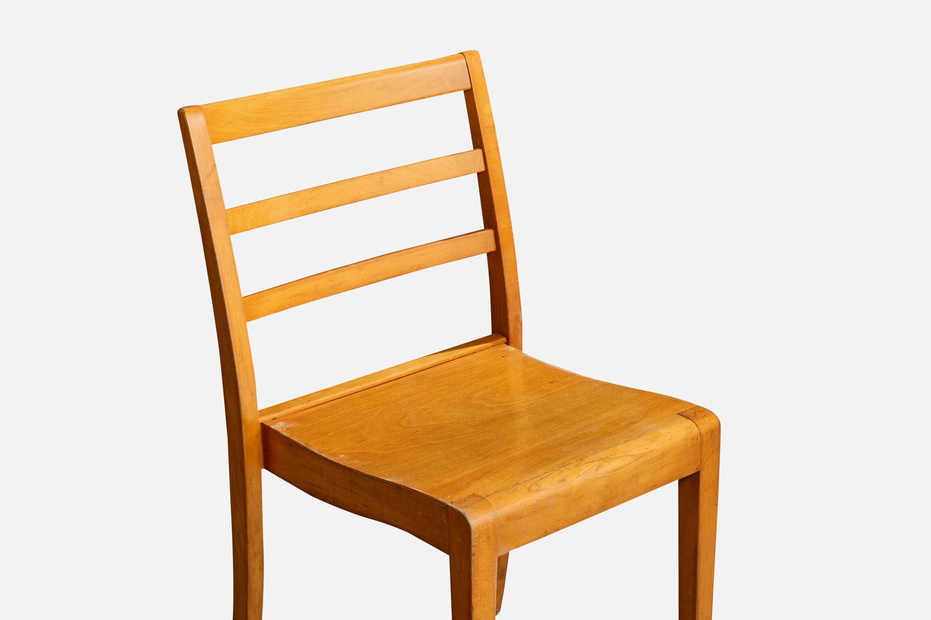 Sorø Stolefabrik, Dining Room Chairs, Birch, Denmark, 1950s en vente 3