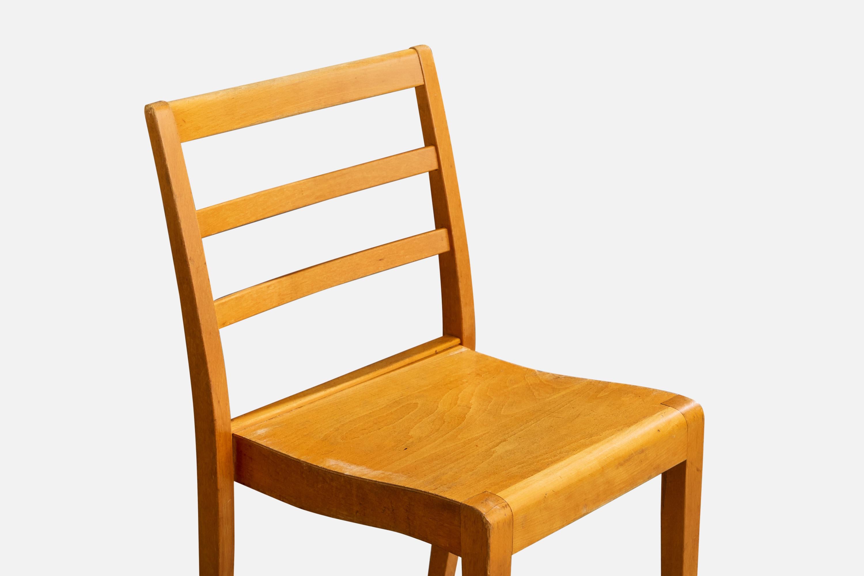 Sorø Stolefabrik, Dining Room Chairs, Birch, Denmark, 1950s en vente 3