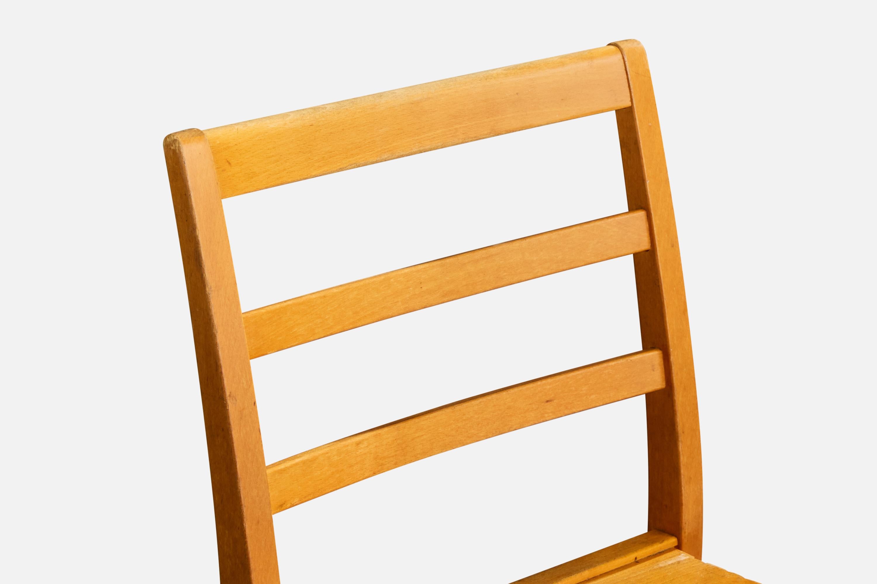 Sorø Stolefabrik, Dining Room Chairs, Birch, Denmark, 1950s en vente 4