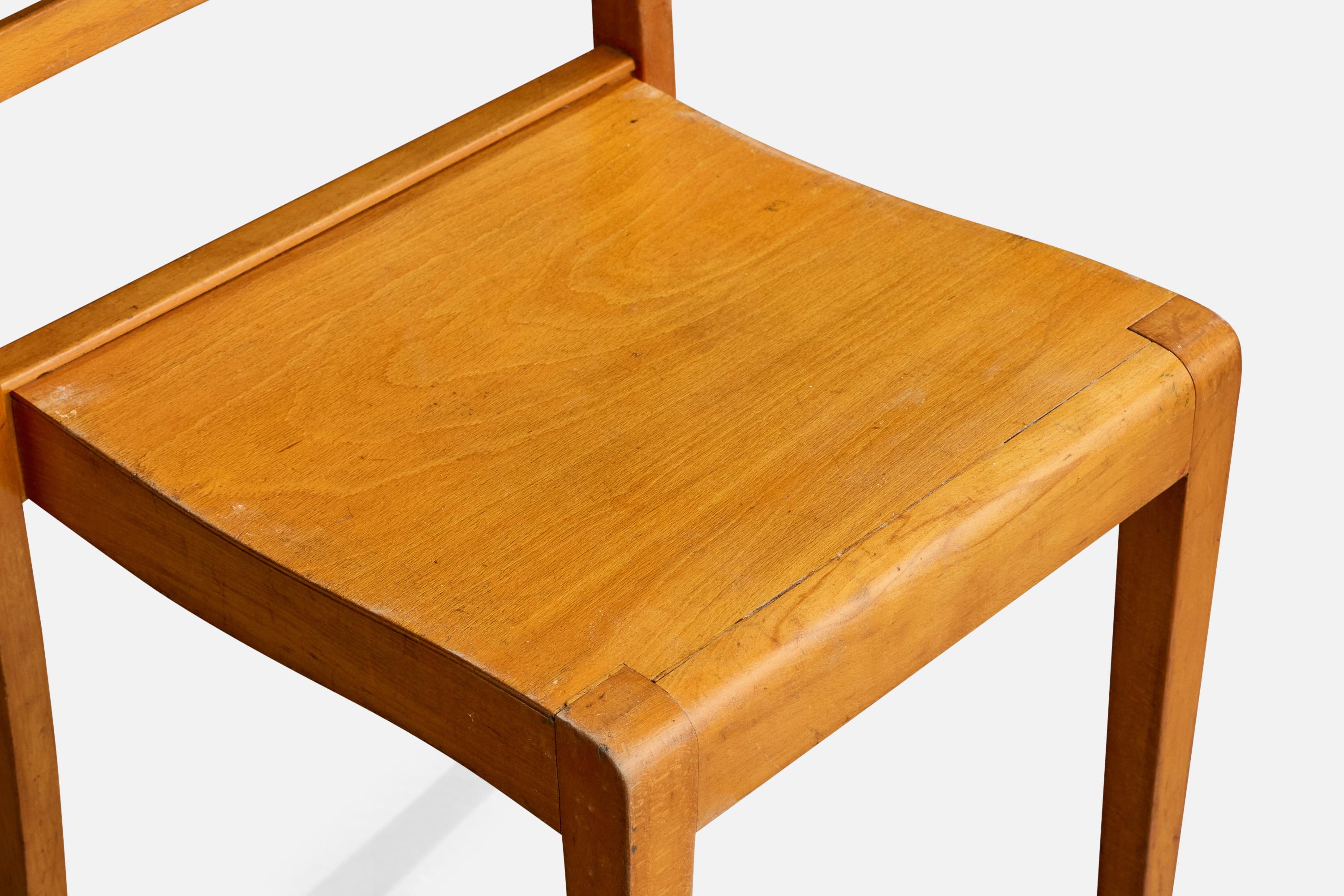 Sorø Stolefabrik, Dining Room Chairs, Birch, Denmark, 1950s en vente 5