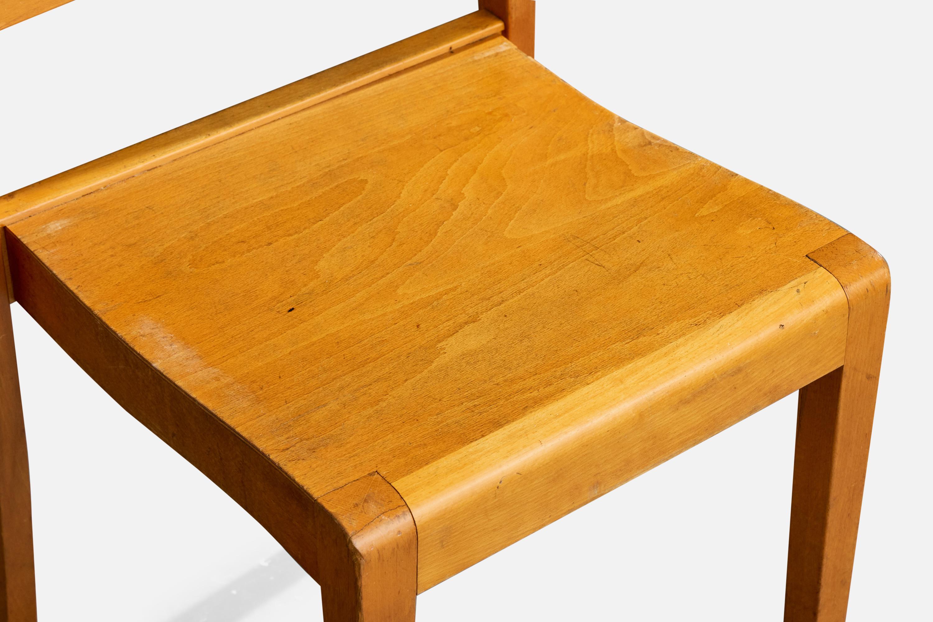 Sorø Stolefabrik, Dining Room Chairs, Birch, Denmark, 1950s en vente 5