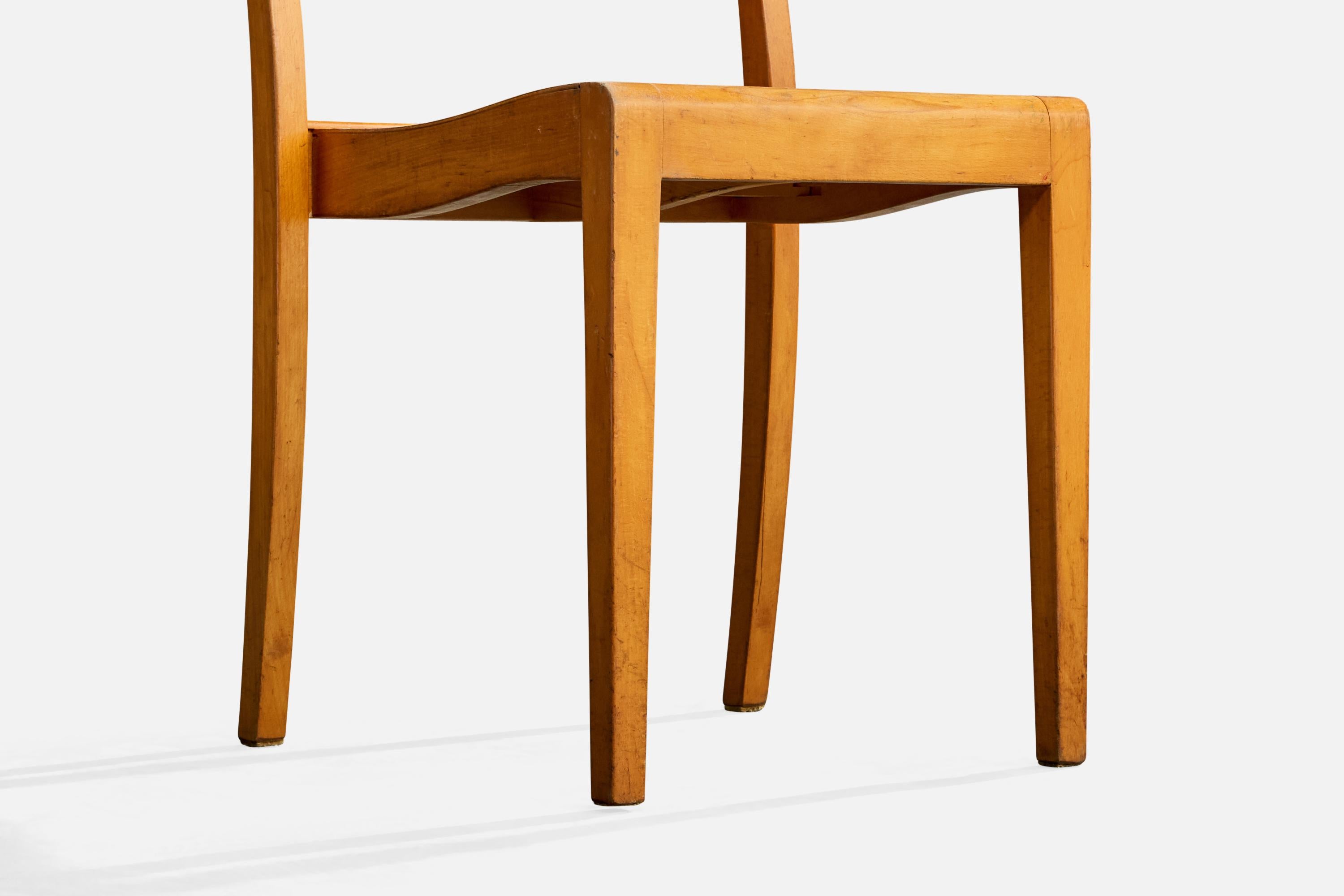 Sorø Stolefabrik, Dining Room Chairs, Birch, Denmark, 1950s en vente 6