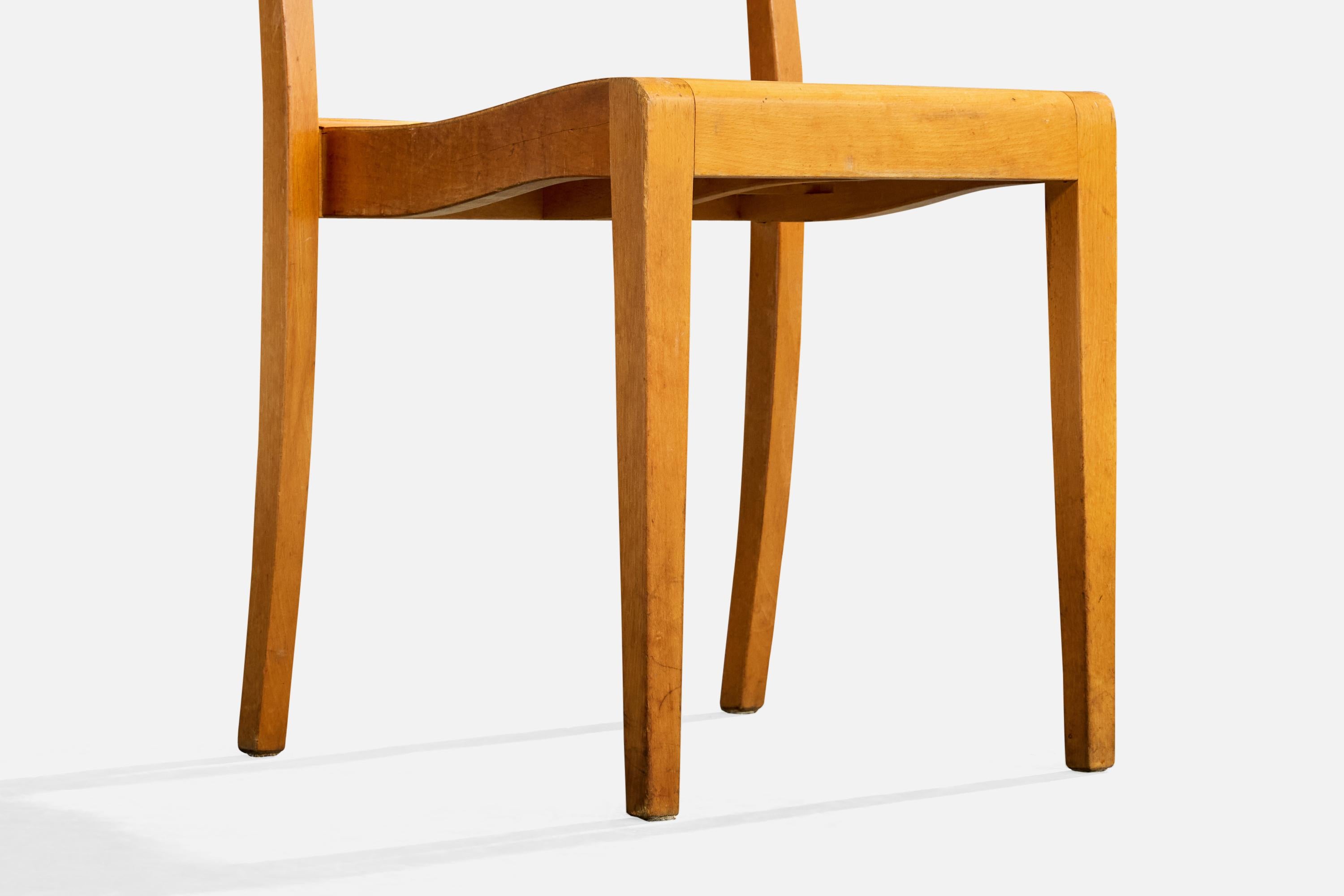 Sorø Stolefabrik, Dining Room Chairs, Birch, Denmark, 1950s en vente 6
