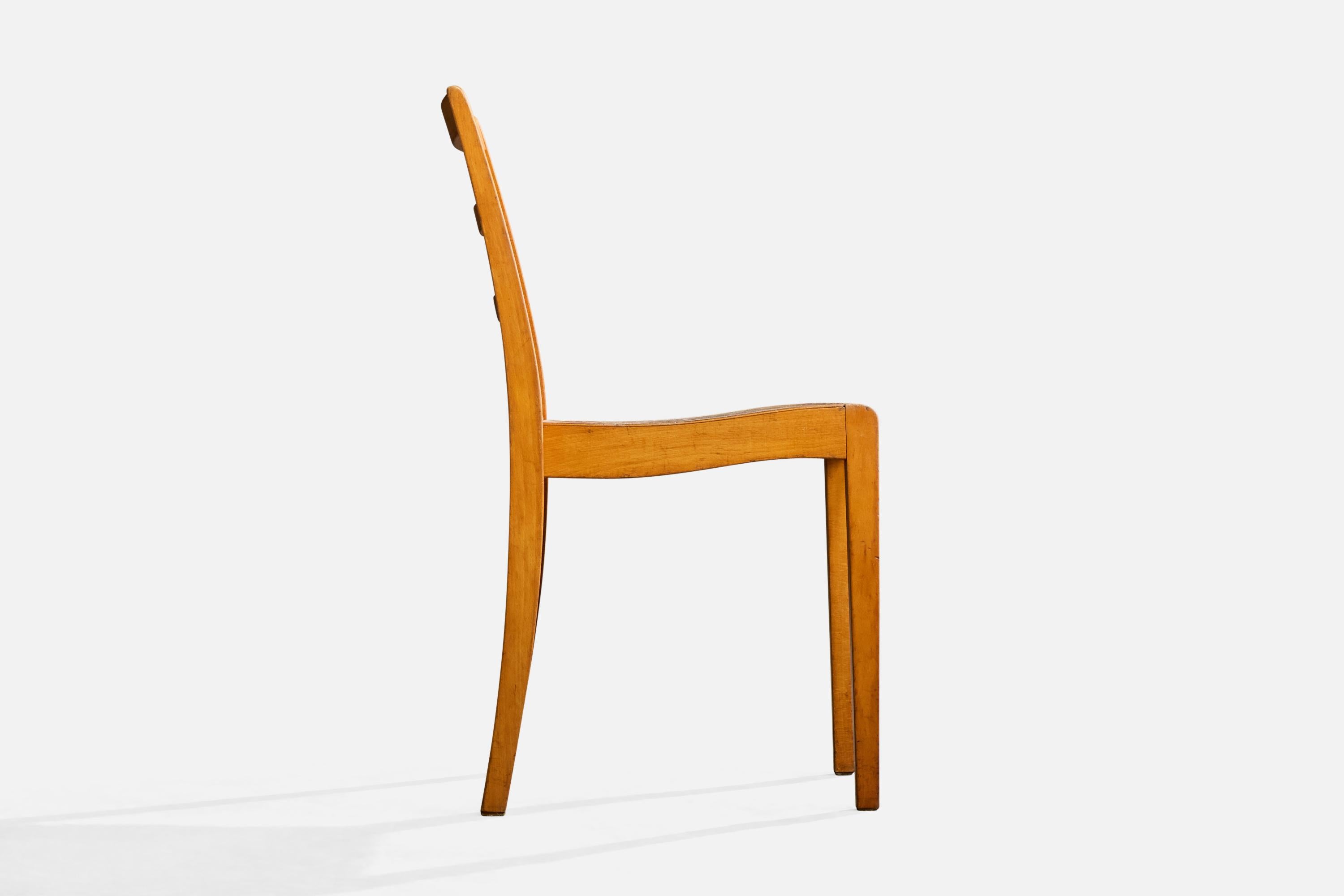 Sorø Stolefabrik, Dining Room Chairs, Birch, Denmark, 1950s en vente 2