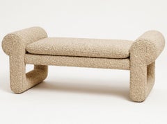 Sora Bench – Upholstered Bench with Organic Curves