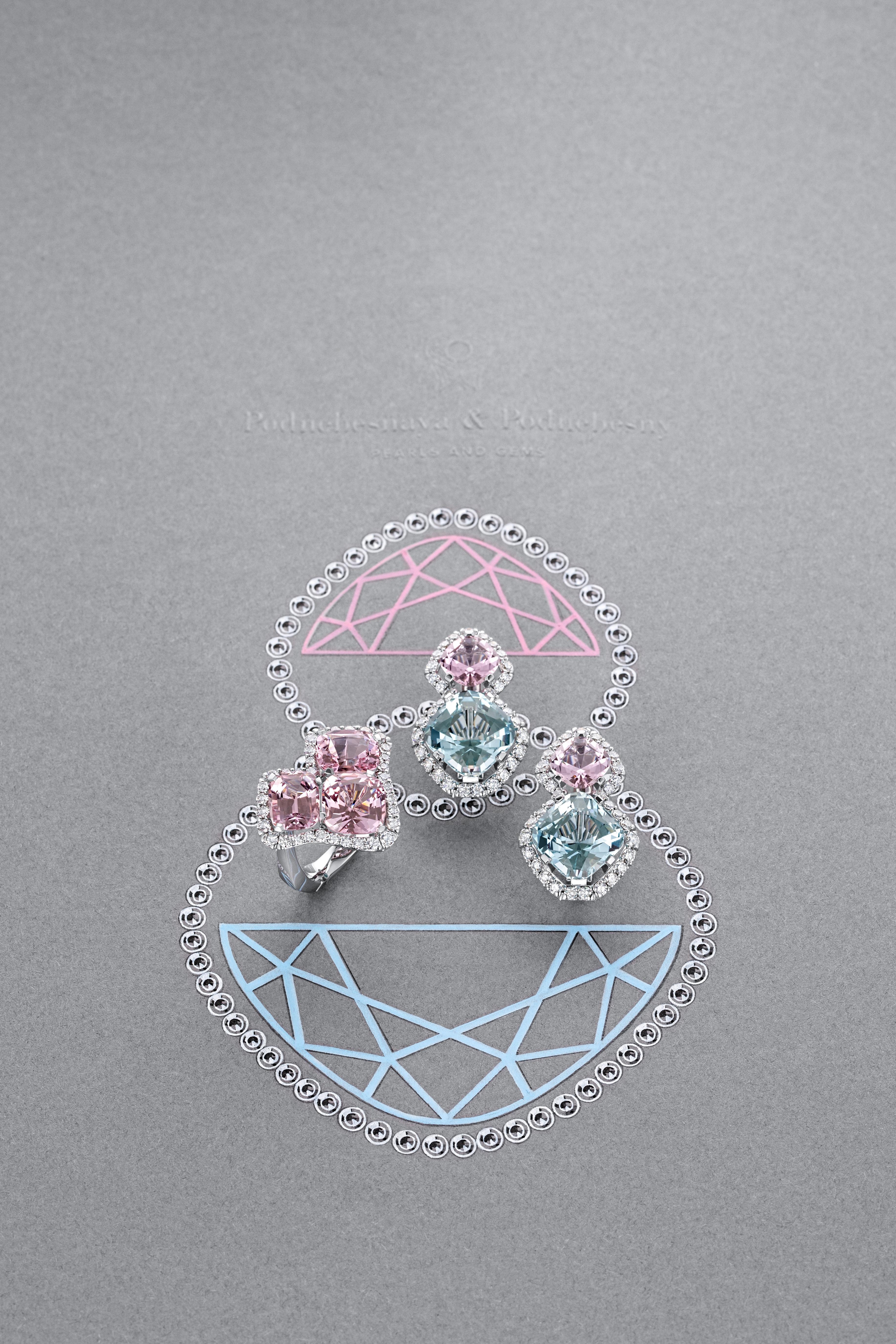 Taille coussin SORA de K.P. Boucles d'oreilles 