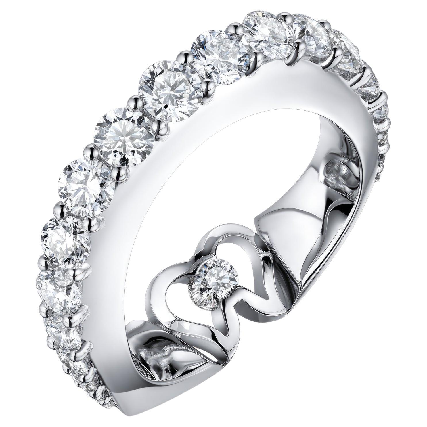 SORA by K. P. "Crystal" 1.22 Carat Diamond White Gold Ring