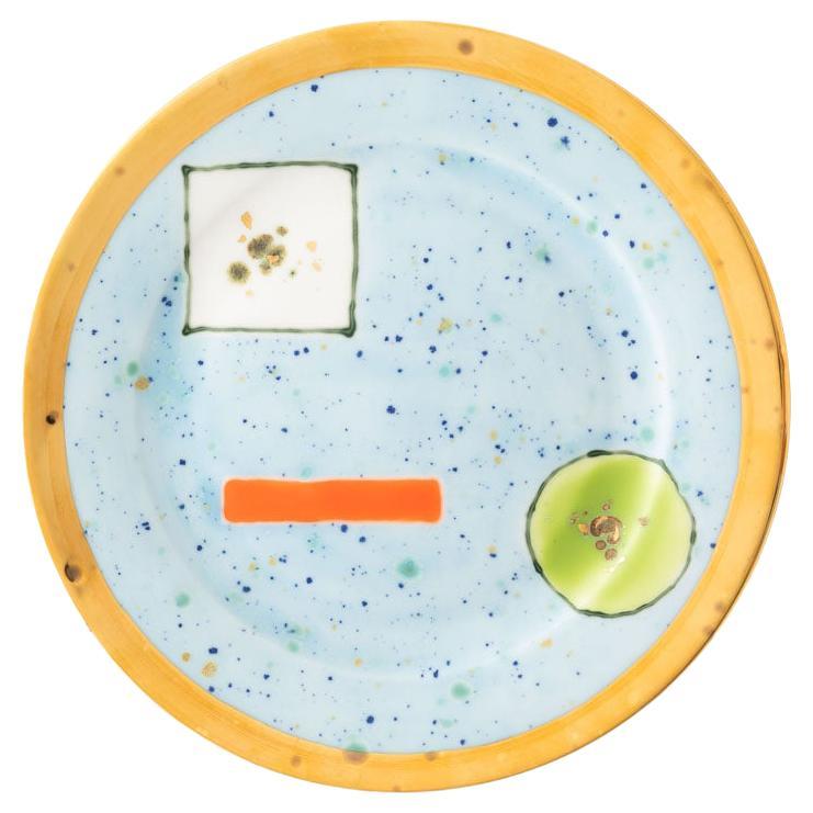 Sorbet Gold Dessert Rim Plate