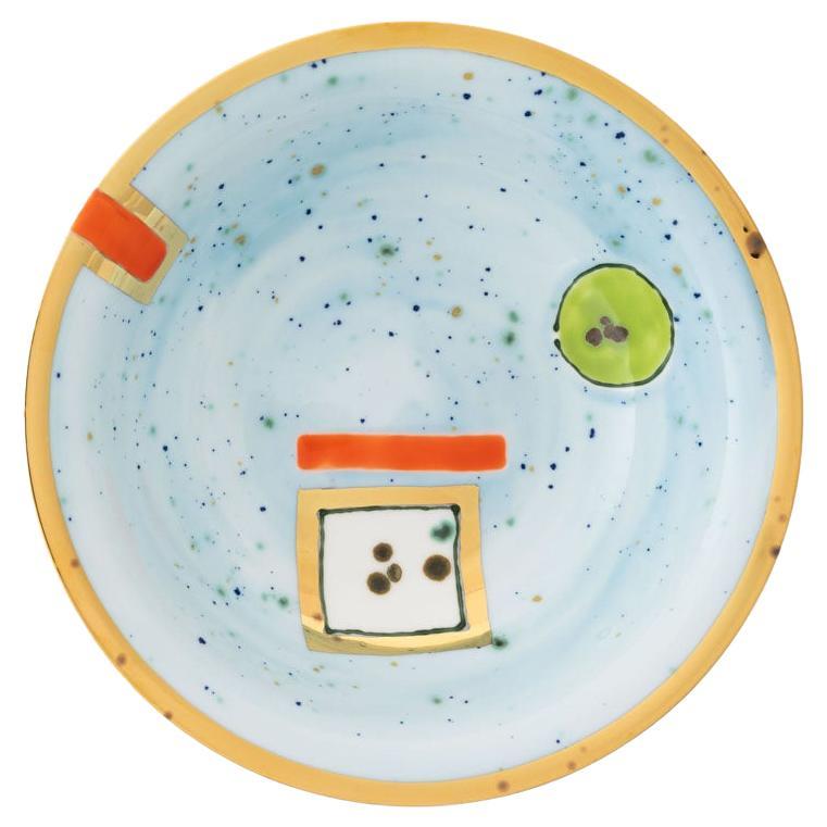 Sorbet Gold Soup Coupe Plate For Sale