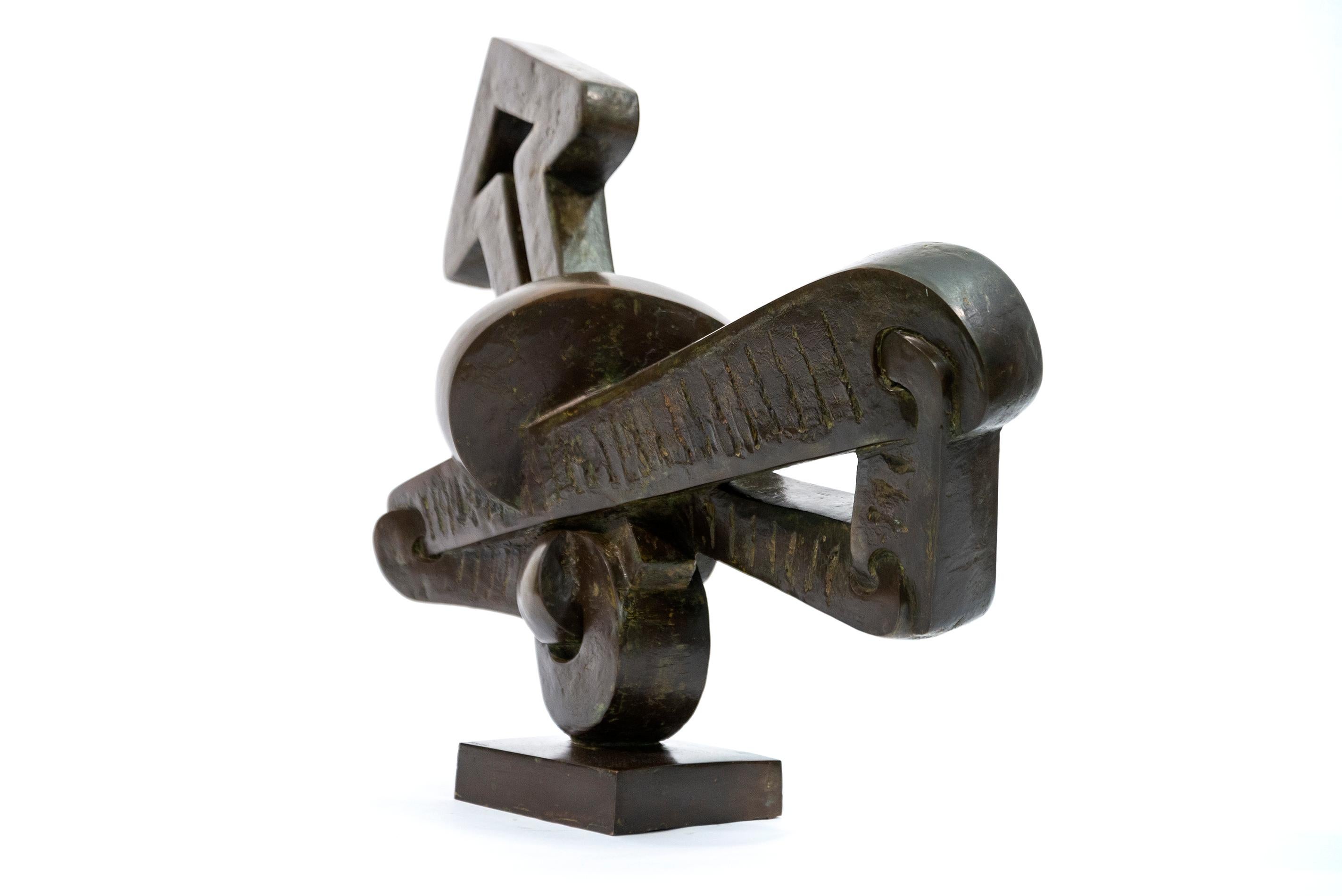 Nippy Bird - bold, contemporary, surrealist, abstract bronze sculpture 6