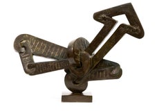 Nippy Bird - bold, contemporary, surrealist, abstract bronze sculpture