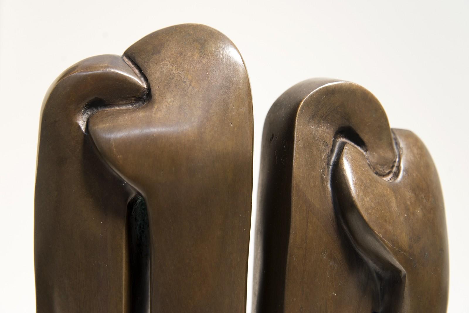 Small Chair (Hand) - bold, surrealist, hand, figurative bronze sculpture - Contemporary Sculpture by Sorel Etrog