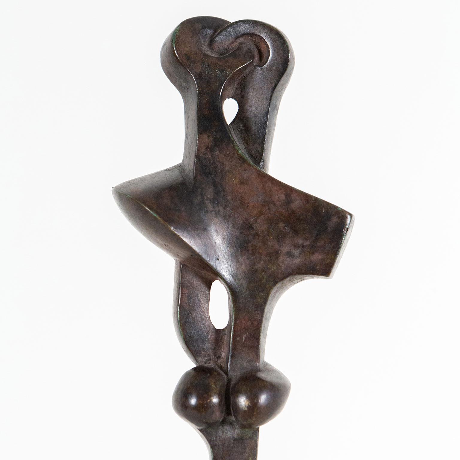 The Couple Study - Abstrait Sculpture par Sorel Etrog