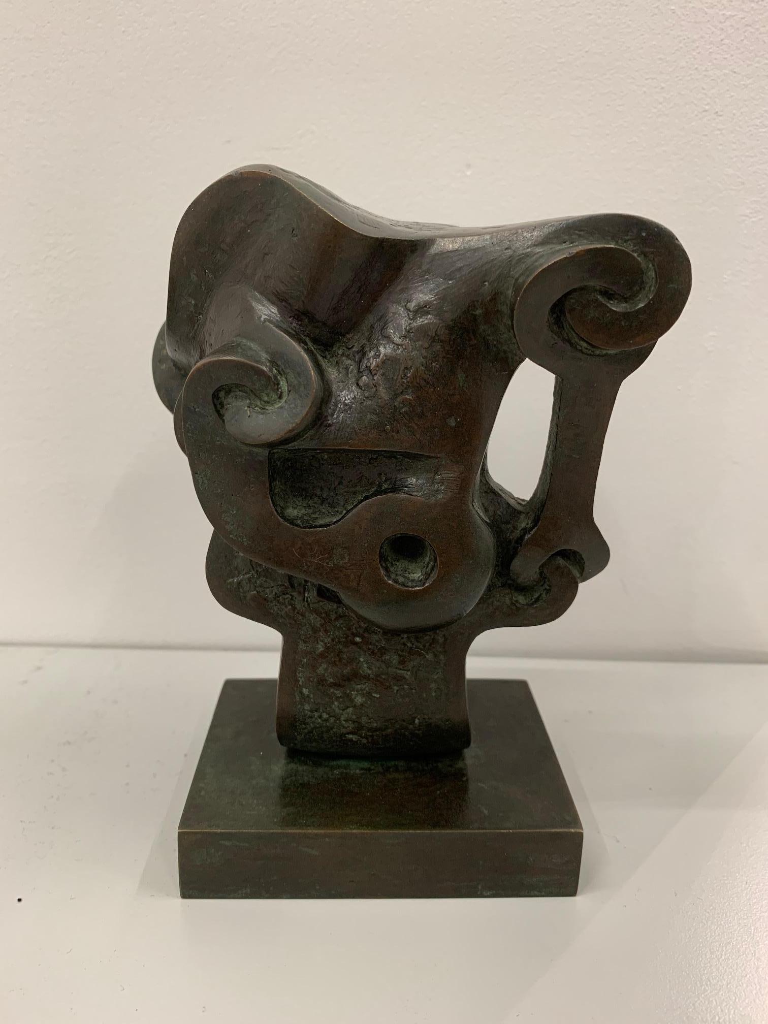 Sorel Etrog Abstract Sculpture - Voyovod Study, Biomorphic, Abstract, Bronze, Sculpture