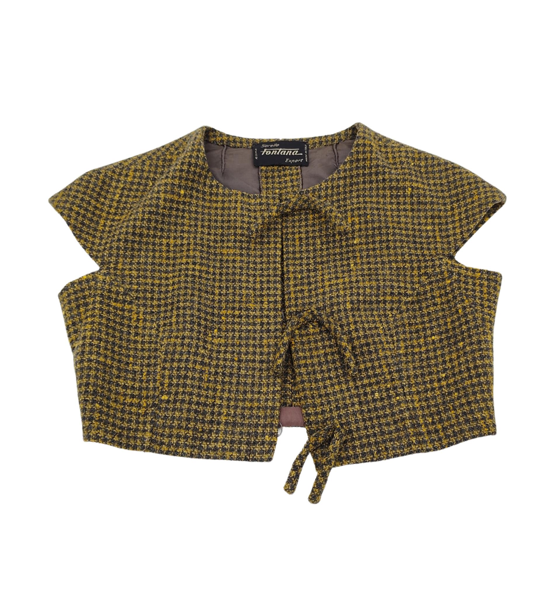 Women's Sorelle Fontana Export 1960s vest top and skirt wool set For Sale