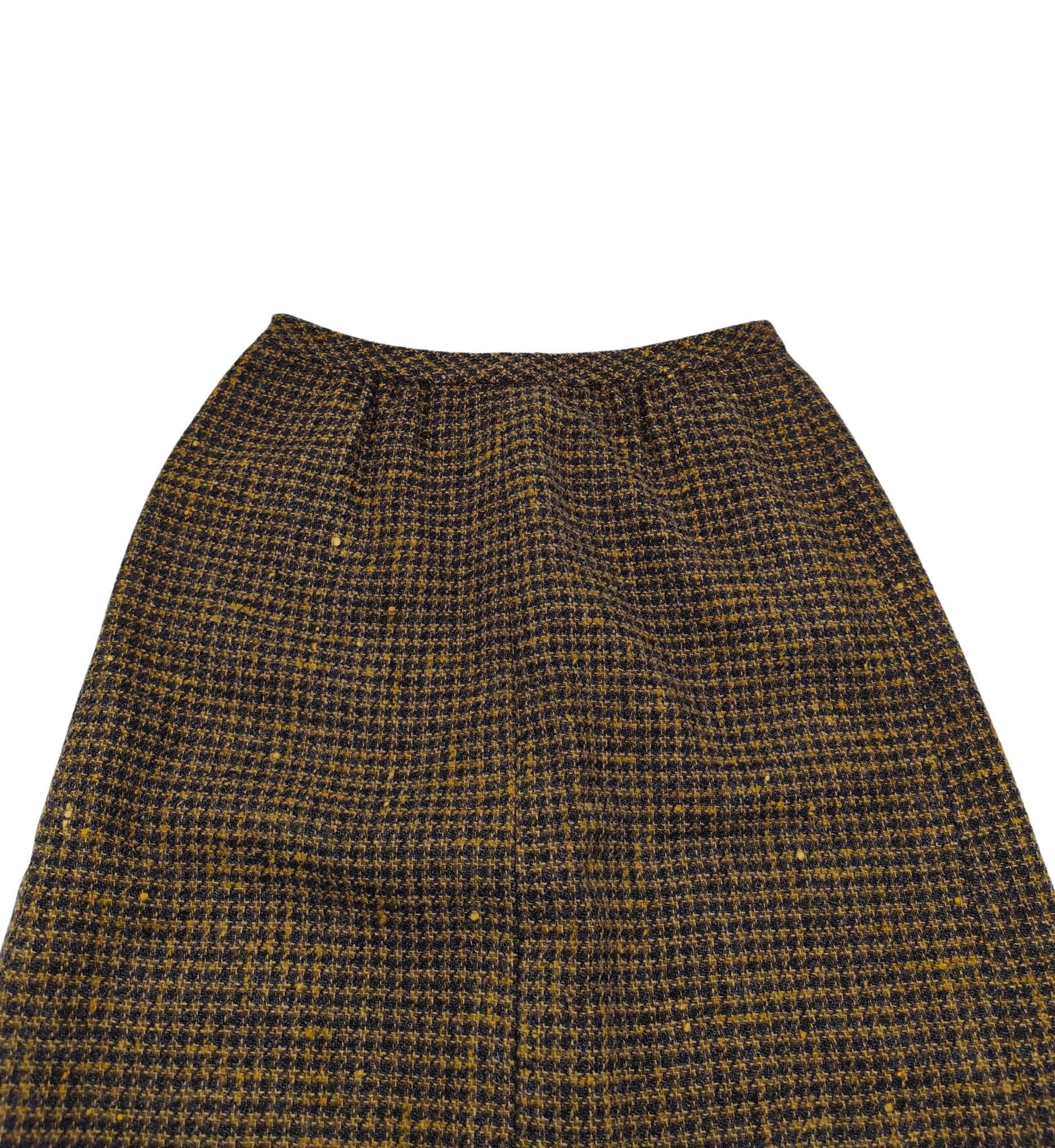 Sorelle Fontana Export 1960s vest top and skirt wool set For Sale 4