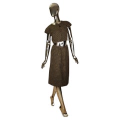 Sorelle Fontana Export - Ensemble gilet et jupe en laine des années 1960