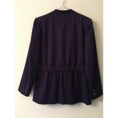 Sorelle Fontana Vintage Wool Blazer in Purple