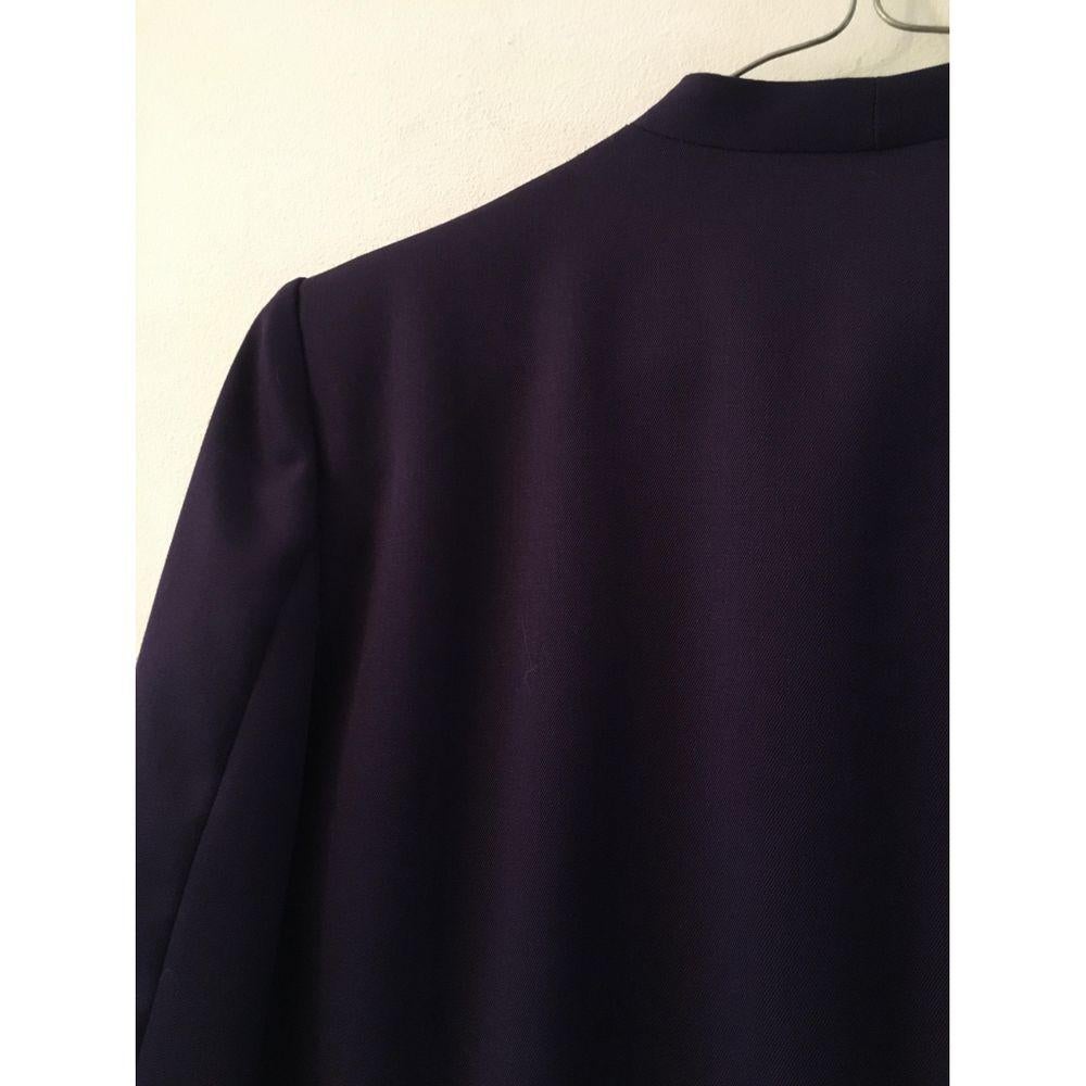 Sorelle Fontana Vintage Wool Blazer in Purple For Sale 3