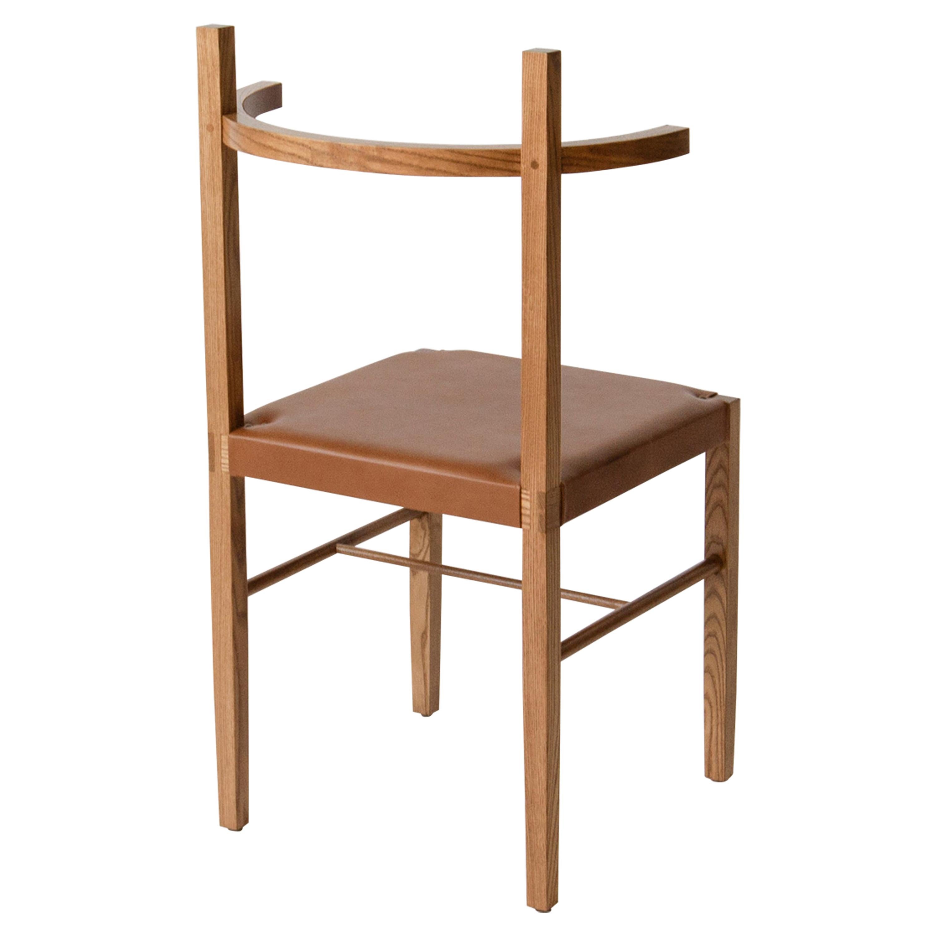 Soren Chair in Cinnamon Ashwood and Tan Leather