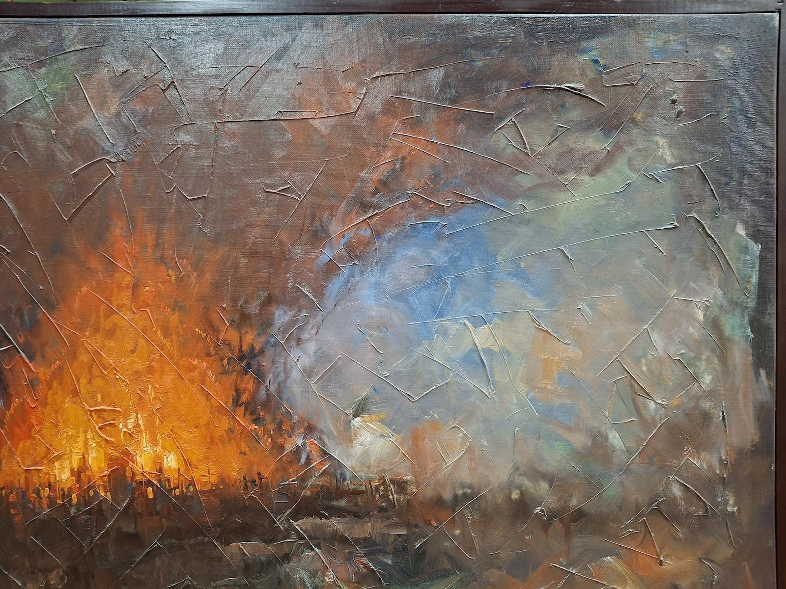 A Warning - Abstract Painting by Soren Edsberg