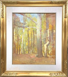 Antique   Emil Carlsen American Impressionist landscape oil Painting Salmagundi Club