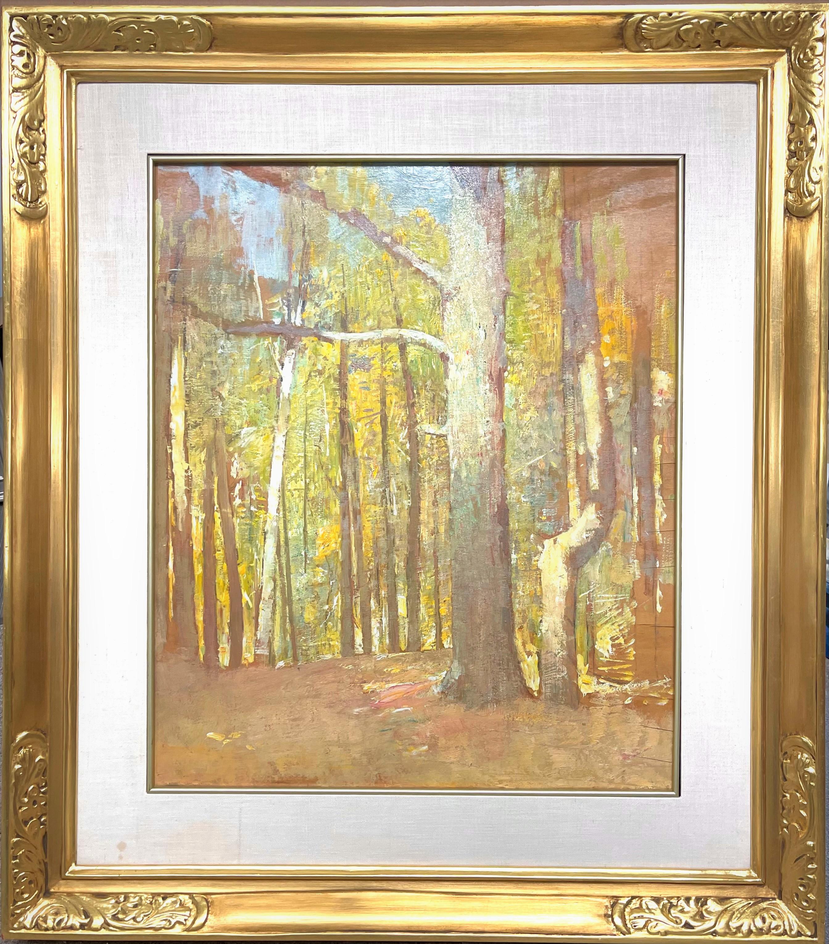 Soren Emil Carlsen Landscape Painting – Emil Carlsen Amerikanischer Impressionist Landschaft Ölgemälde Salmagundi Club