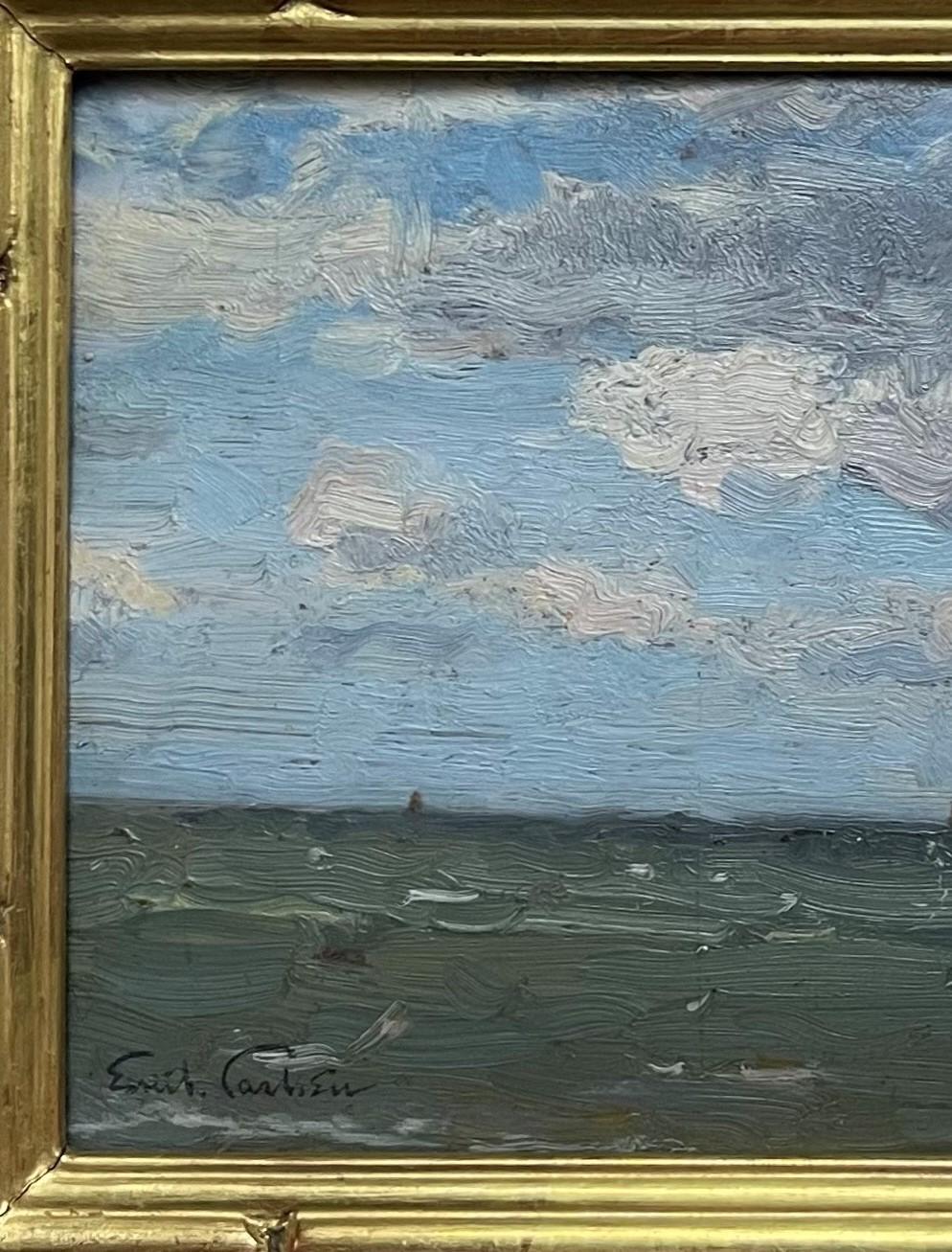   Emil Carlsen American Impressionist Seascape oil Painting Salmagundi Club For Sale 1