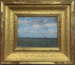 Antique   Emil Carlsen American Impressionist Seascape oil Painting Salmagundi Club