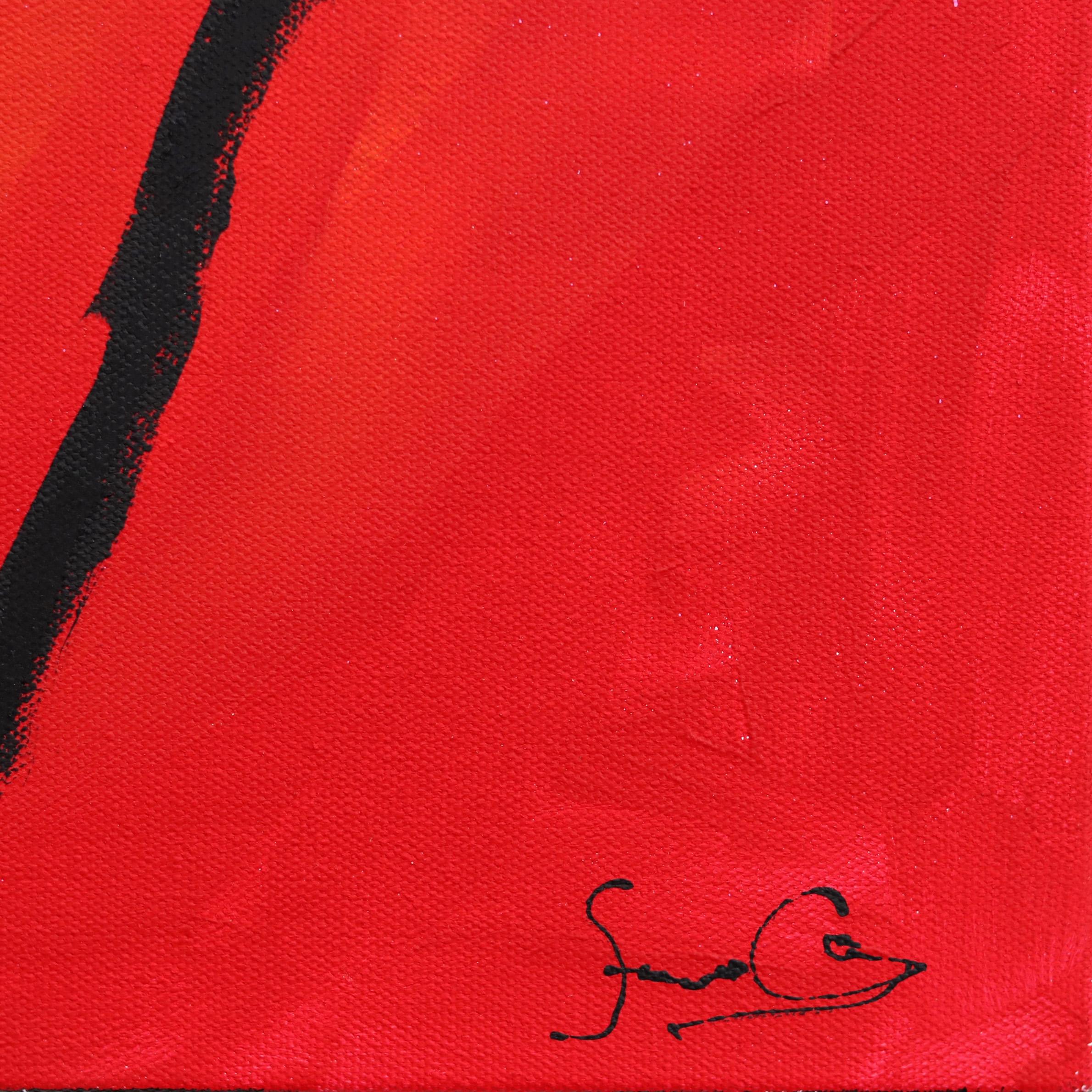 Gran Noche Esta Noche - Vibrante Pintura Figurativa Abstracta Original en venta 5