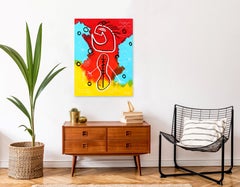 Celebrating Life - Colorful Stick Figure Pop Art