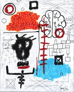 Electric Brain - Science Technology Neo-Expressionist Artwork