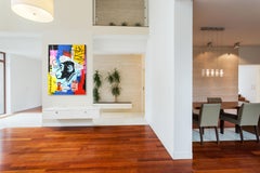 Human Evolution 1 - Large Colorful Street Art Wall Painting