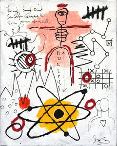 Nucleus - Science Physics Math Neo-Expressionist Artwork