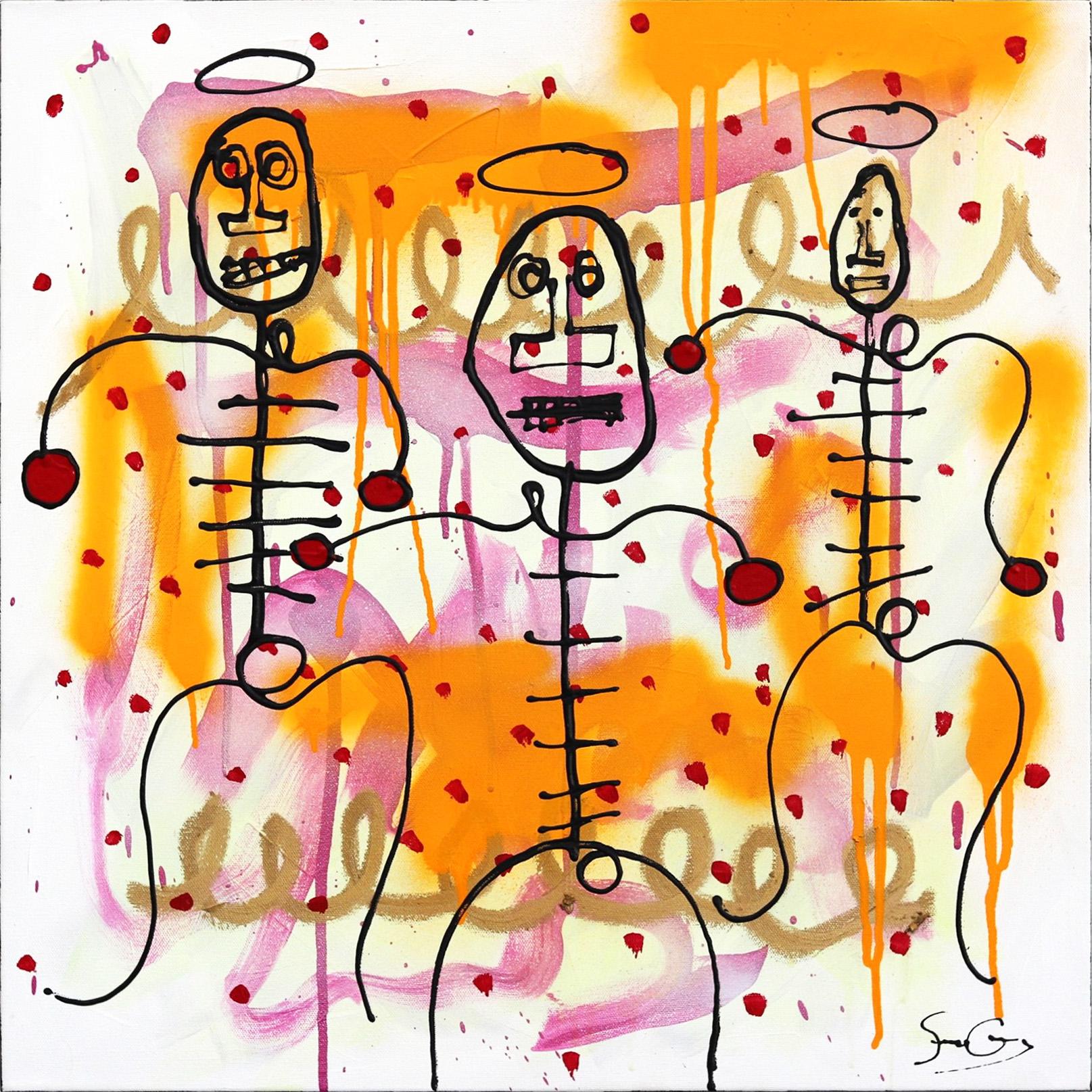 Drei gute Männer – Mixed Media Art von Soren Grau