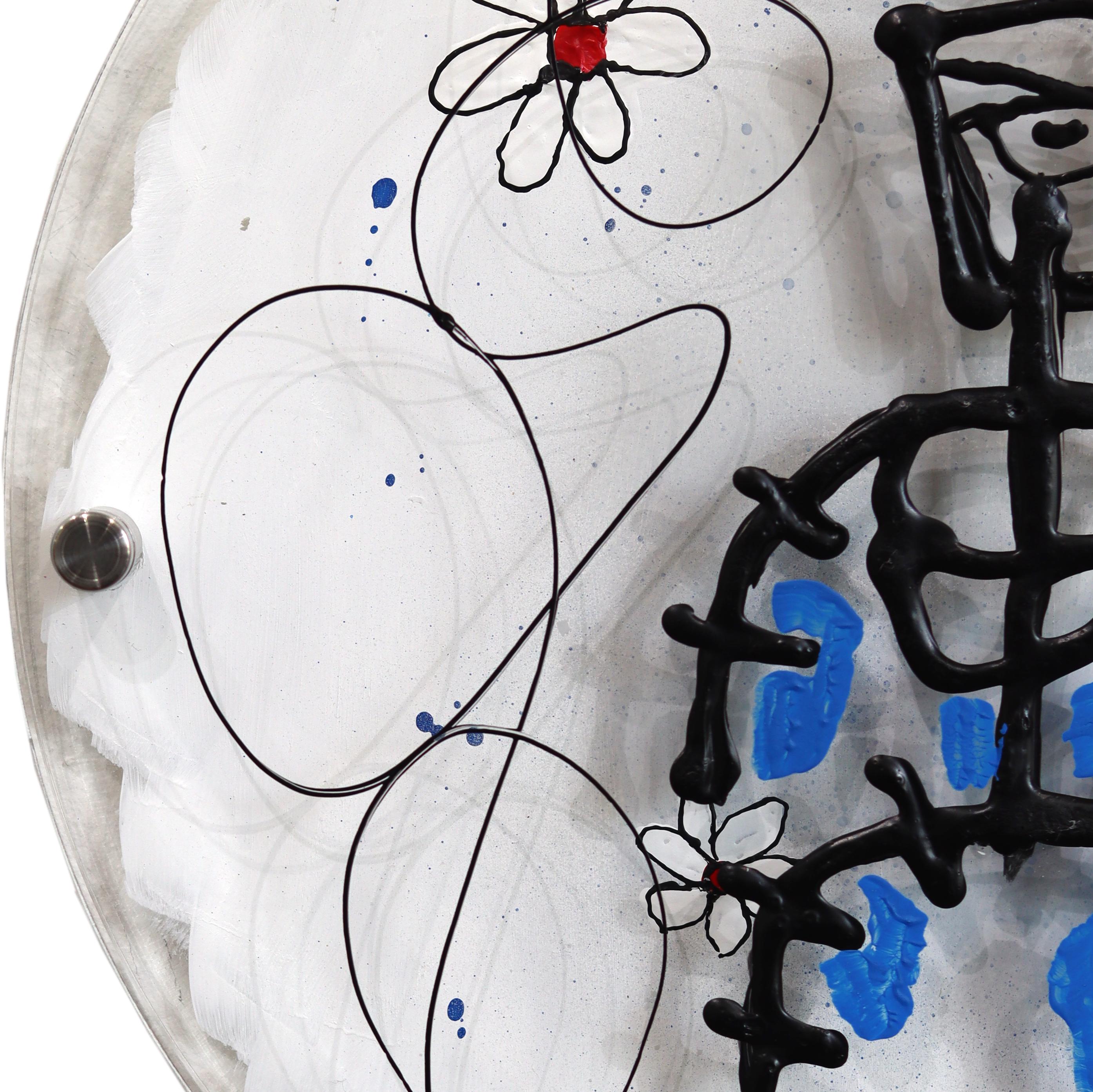 EchoLayer: Cycle Keeper - Original Figurative Expressionistische Abstrakte Schichtkunst im Angebot 2