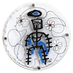 EchoLayer: Cycle Keeper - Original Figurative Expressionist Abstract Layered Art