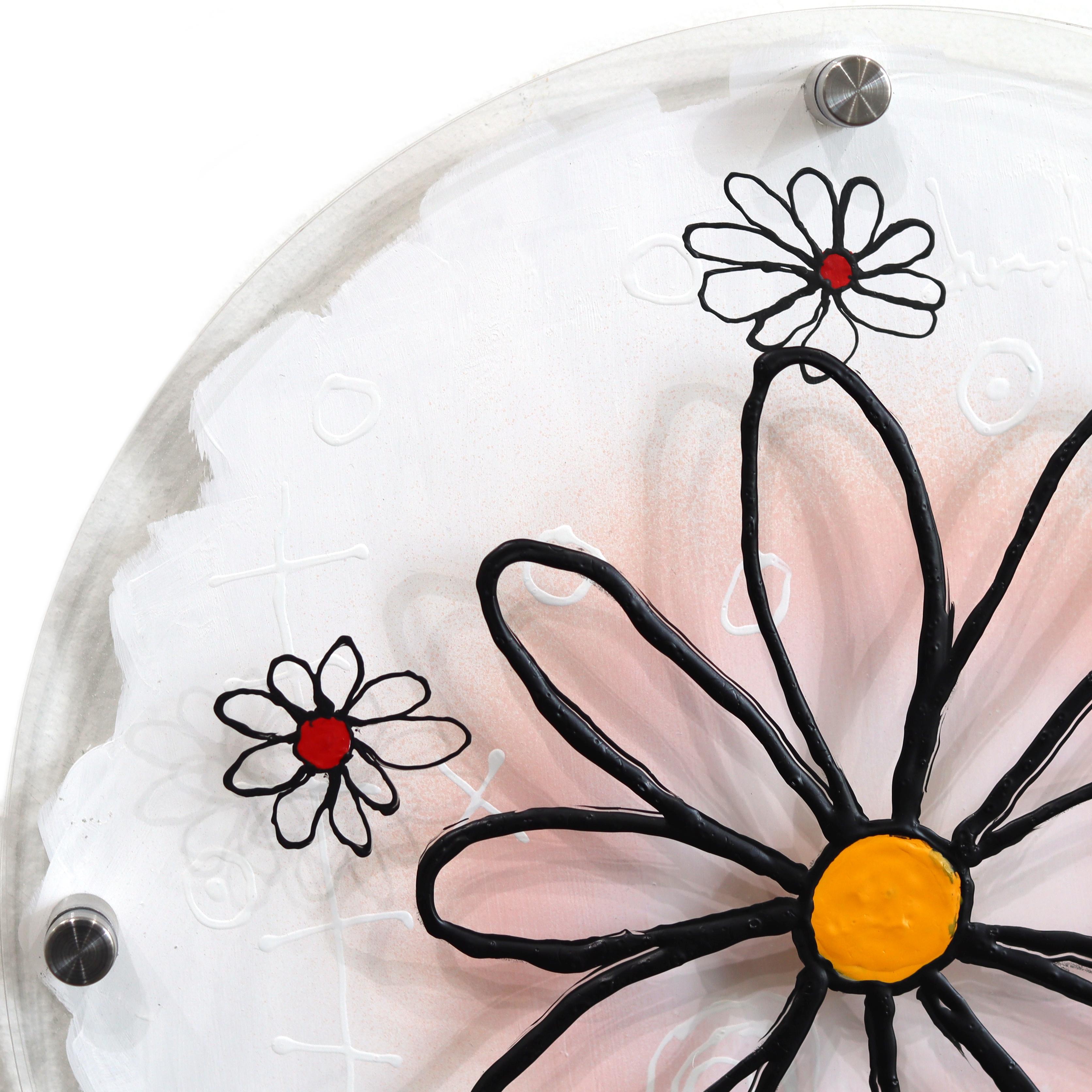 EcoCapa: Daisy Constellation - Arte Expresionista Abstracto Original en Capas - Painting Neoexpresionista de Soren Grau