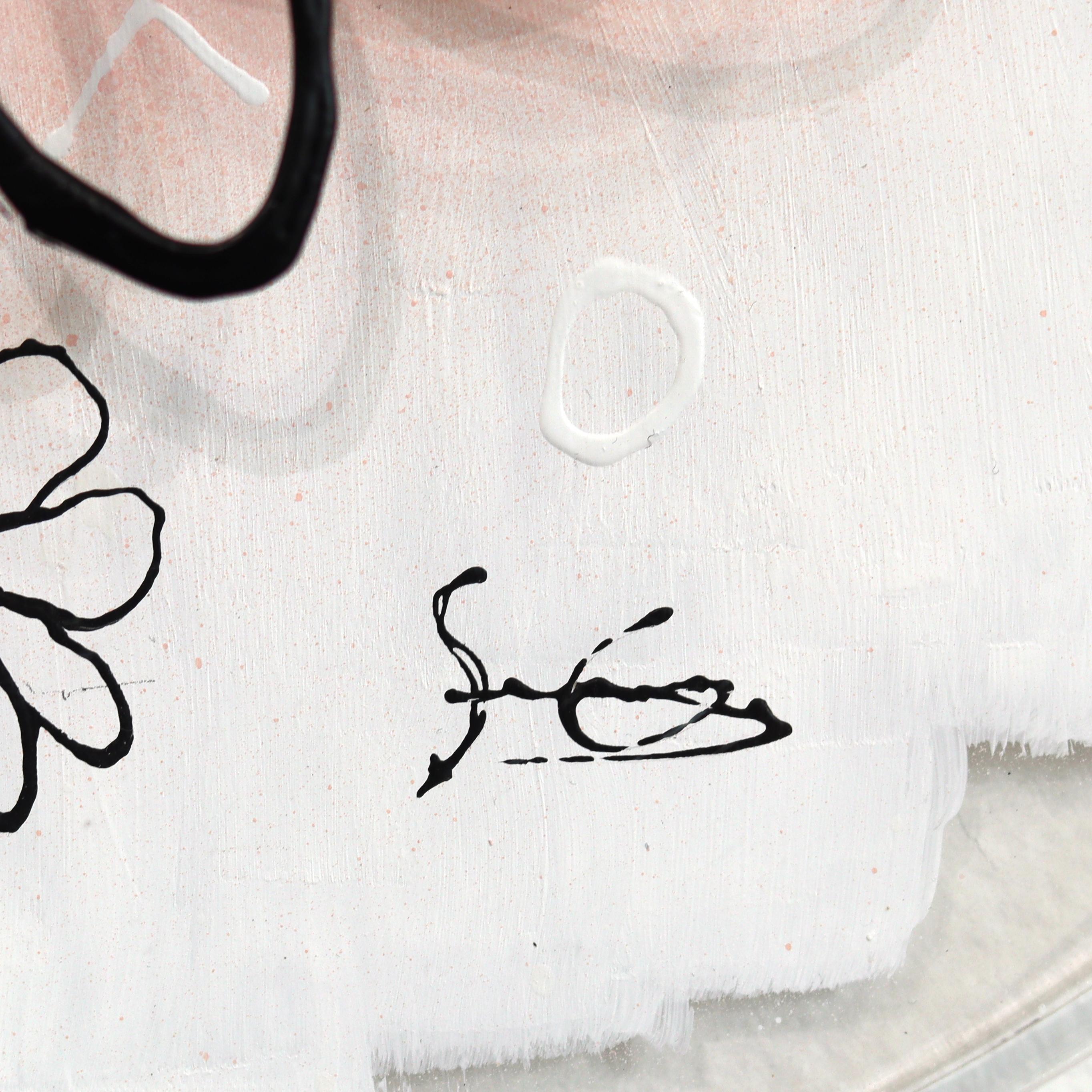 EcoCapa: Daisy Constellation - Arte Expresionista Abstracto Original en Capas en venta 4