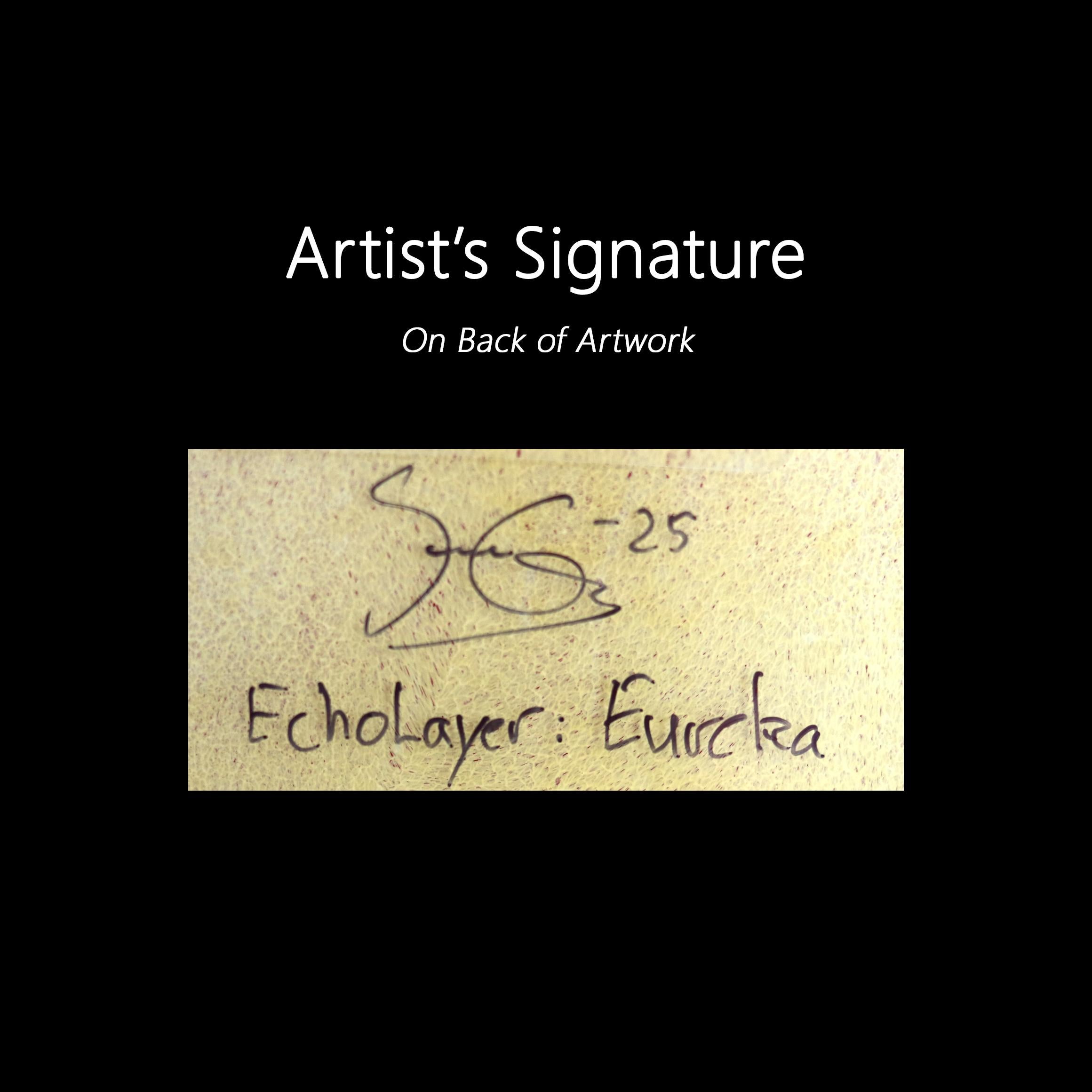 EchoLayer : Eureka - Original Expressionist Floral Abstract Figurative Art en vente 5
