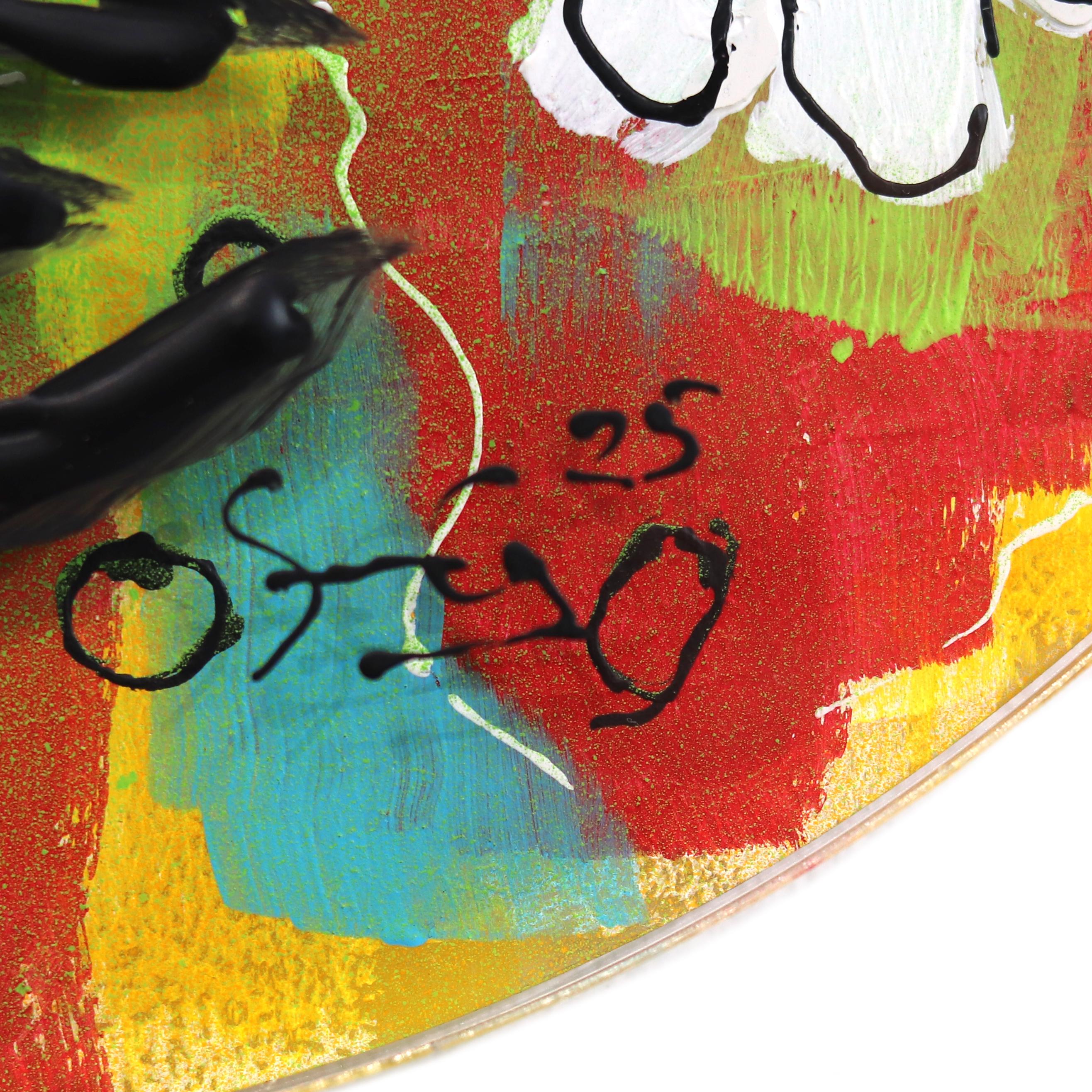 EchoLayer: Happy - Original Colorful Expressionist Abstract Figurative Artwork For Sale 7