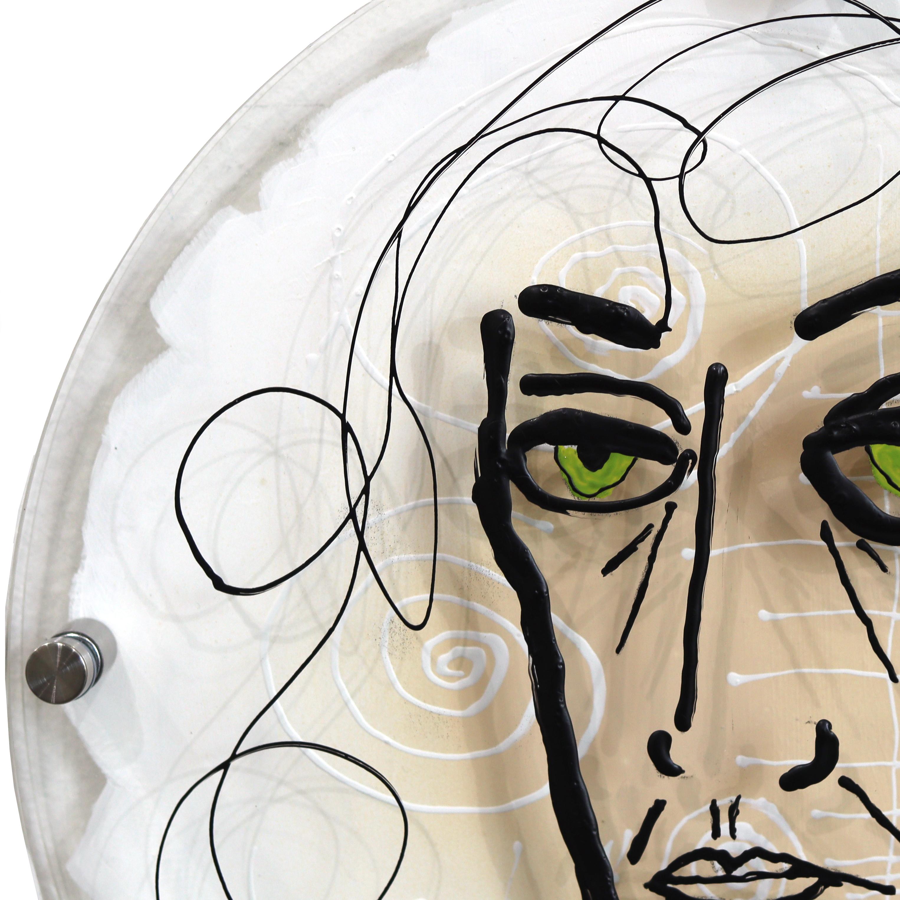 EchoLayer: Me - Original Abstract Expressionist Figurative Portrait Layered Art - Painting Neoexpresionista de Soren Grau