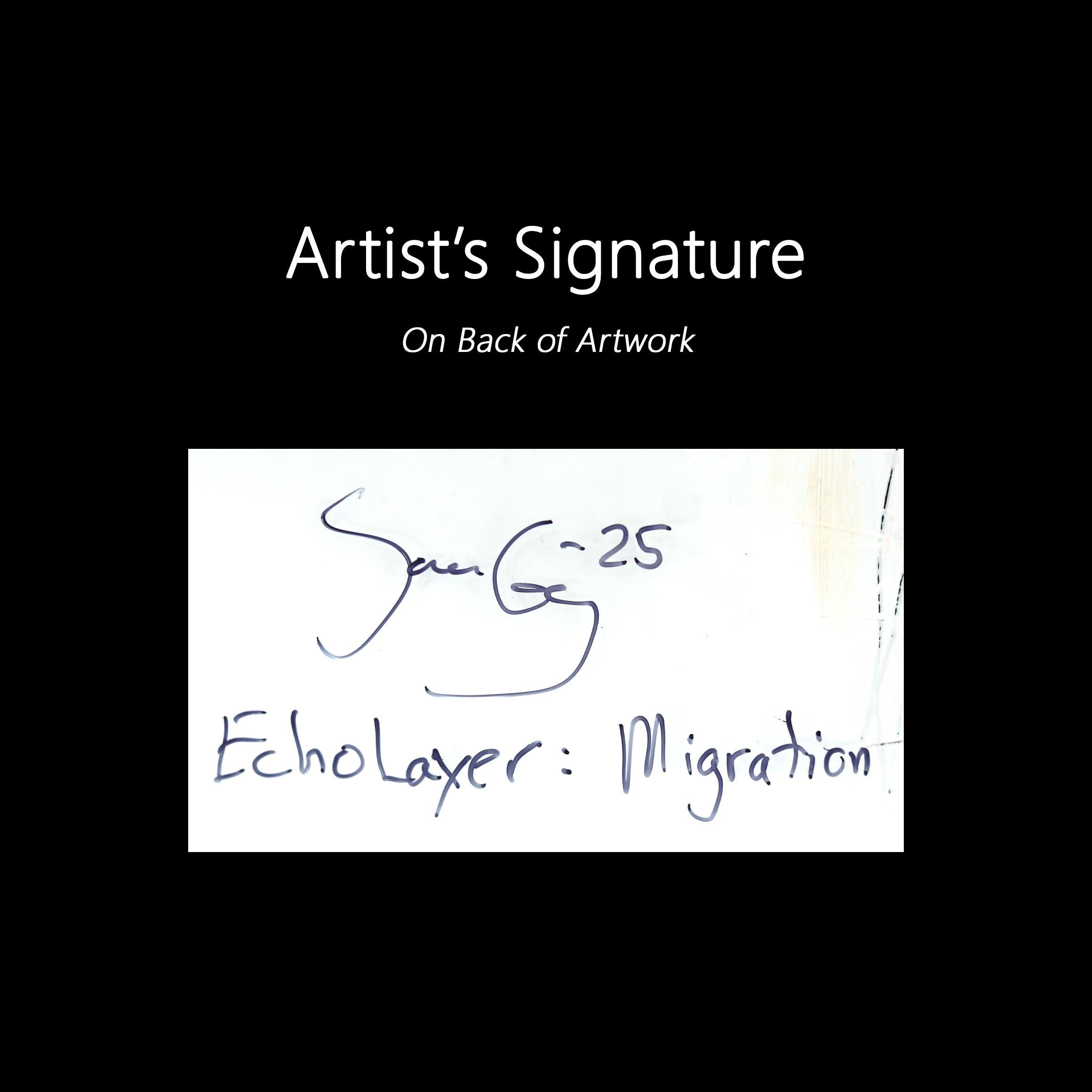 EchoLayer: Migrazione - Opera d'arte urbana astratta neo-espressionista originale di Fi in vendita 6