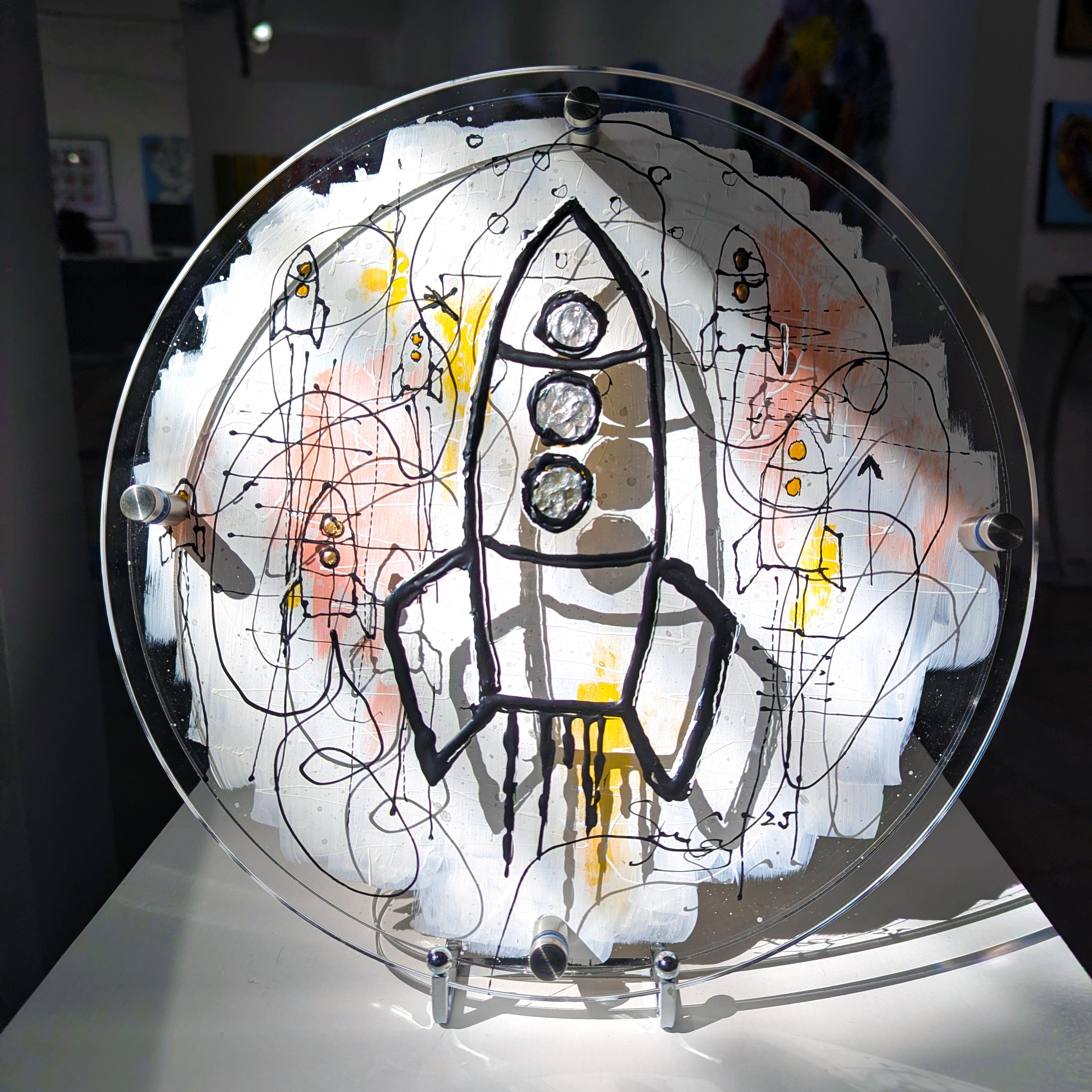 EchoLayer: Migrazione - Opera d'arte urbana astratta neo-espressionista originale di Fi - Painting di Soren Grau