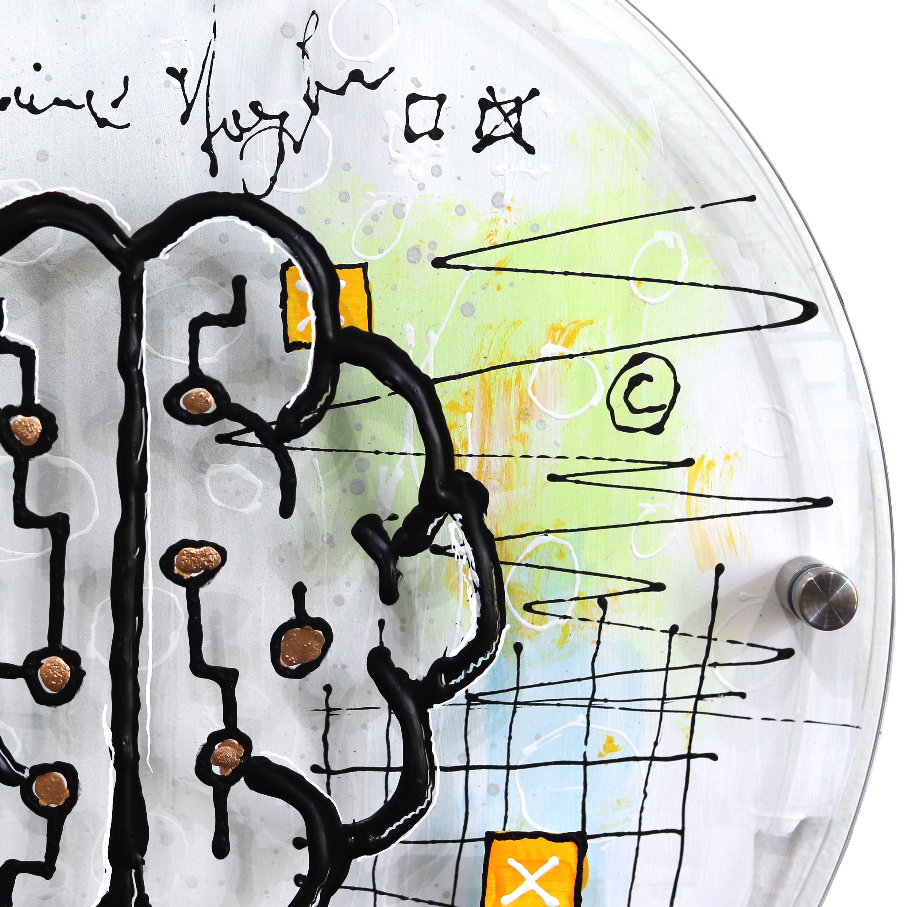 Echolayer: Cervello Positronico - Opera d'arte urbana astratta neo-espressionista originale in vendita 3