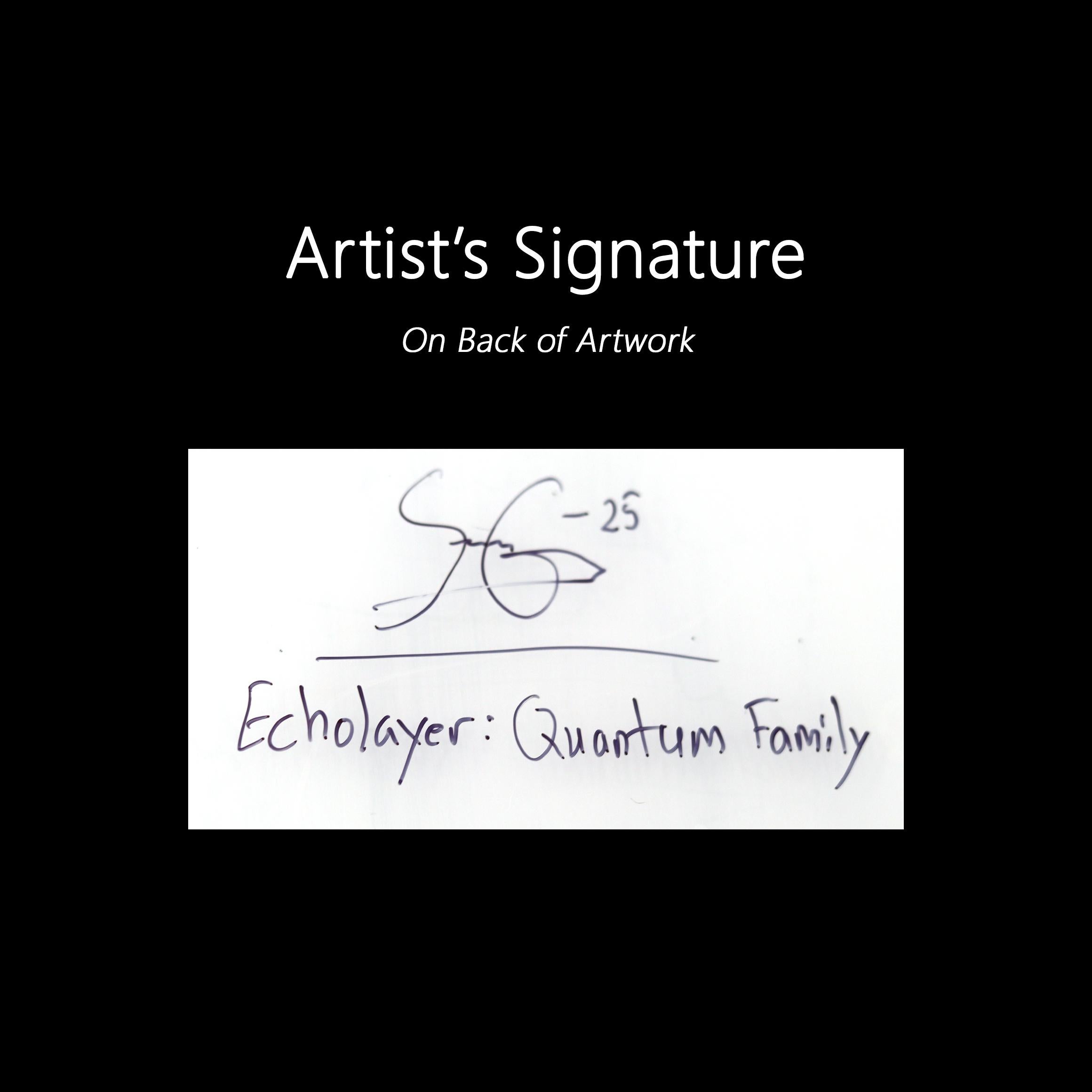 EchoLayer: Quantum Family - Abstract Expressionist Figurative Layered Art im Angebot 7