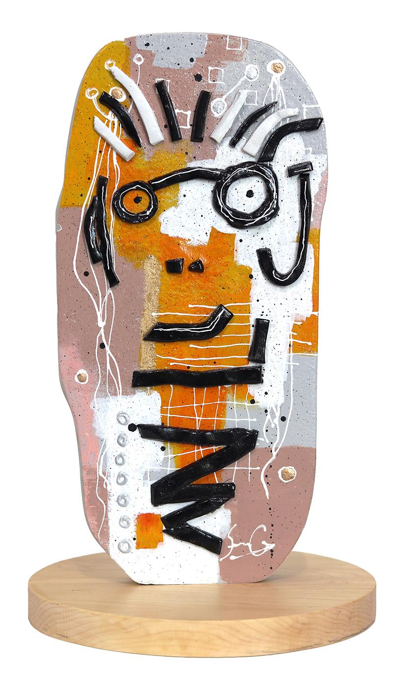 Soren Grau Abstract Sculpture - Street Spirits: Street Ready - Abstract Expressionist Figurative Sculpture